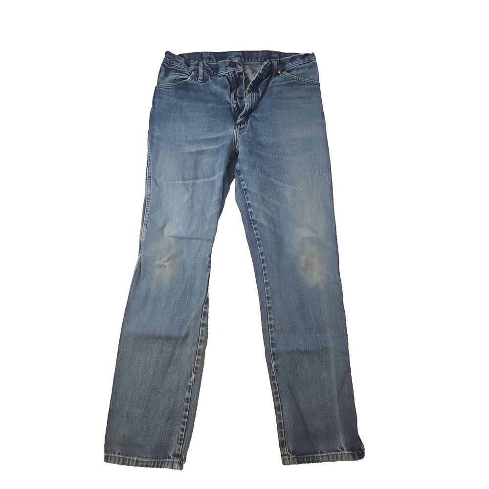 Wrangler Jeans Men's Size 34X34 Blue Cowboy Cut Western Style 13MWZPW Y2K